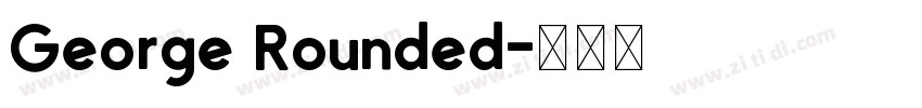 George Rounded字体转换